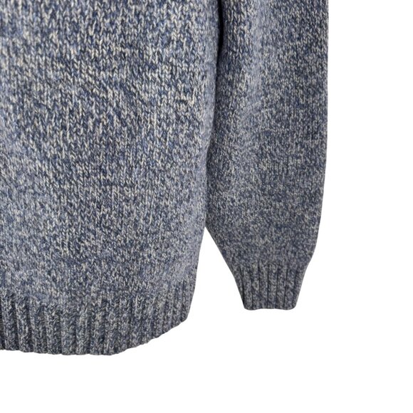 Todd Snyder Roll Neck Sweater Mens XL Wool Blue Mix Long Sleeve Casual FS-1459 - Picture 4 of 7